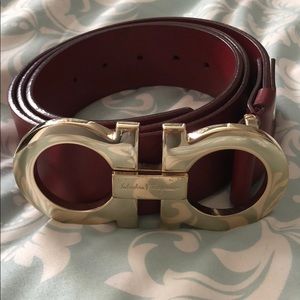 Men’s Ferragamo Large Logo Belt